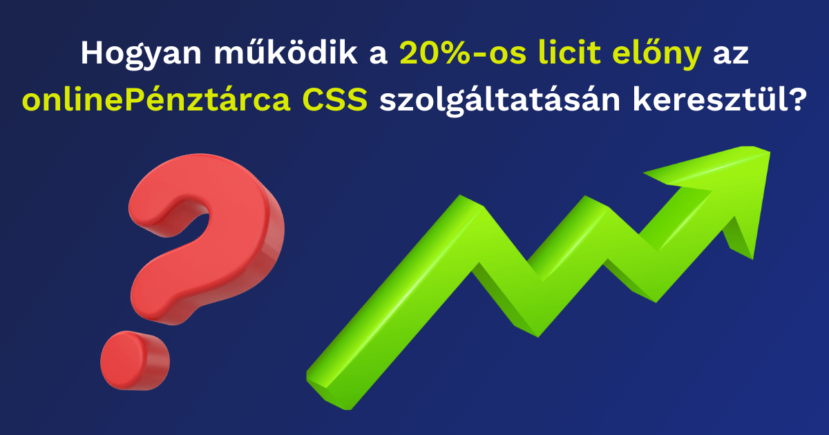Hogyan működik a 20%-os licit előny az onlinePénztárca CSS szolgáltatásán keresztül?